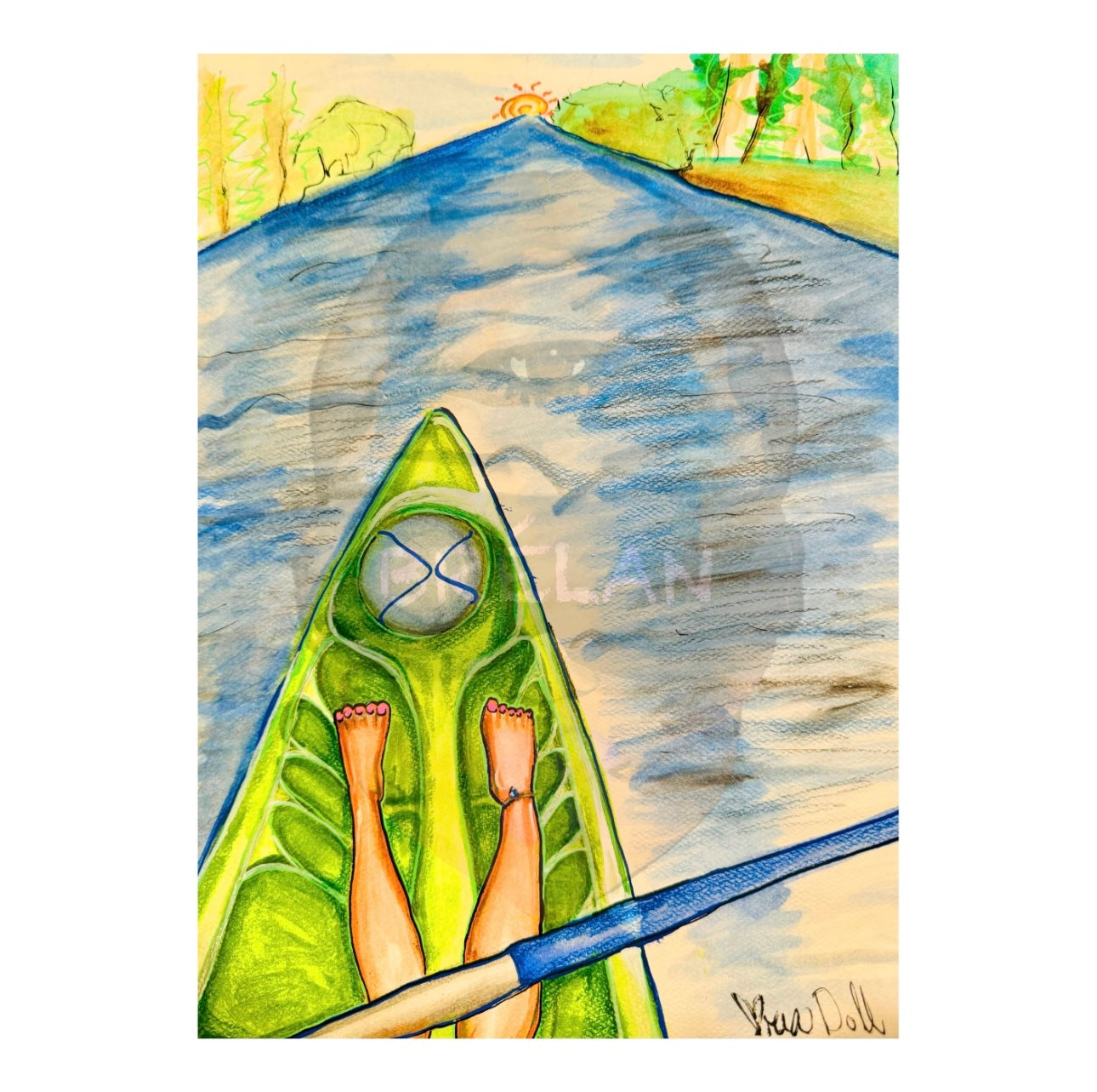 “Kayak Doll” Print